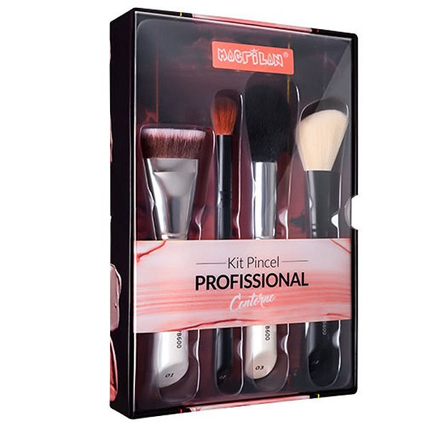 Kit Pincel para Contorno 4pçs - Macrilan