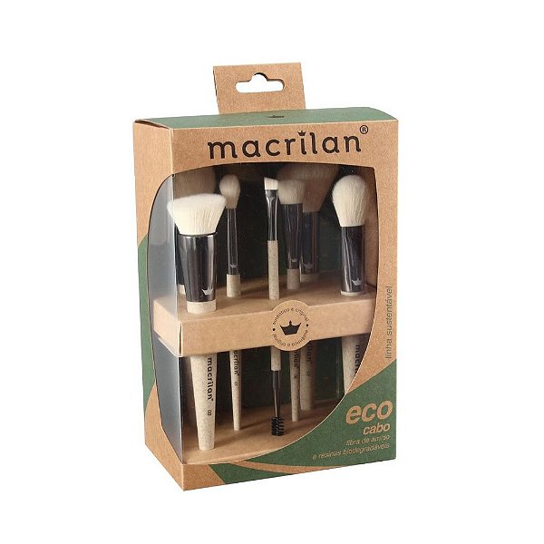 Kit Pincel Linha Sustentável Eco 7 Pçs - Macrilan