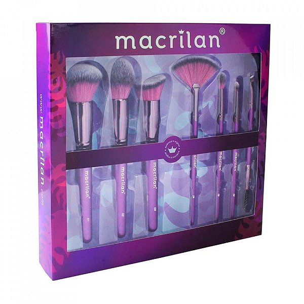 Kit com 7 Pincéis Violet ED005 - Macrilan