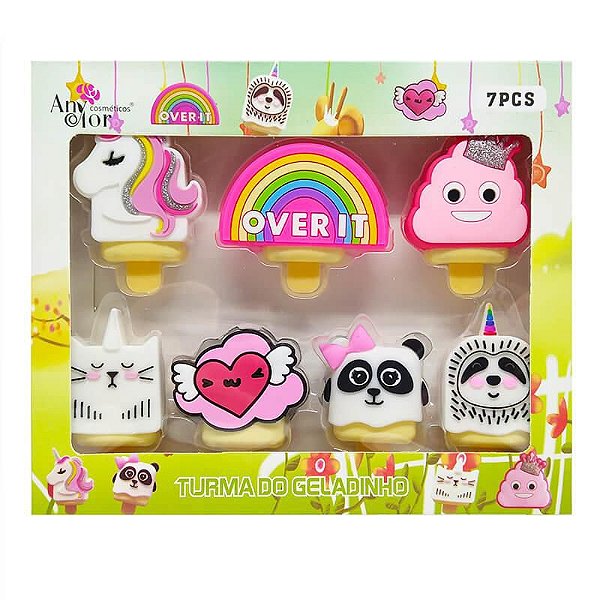 Box 7 Balm Infantil Turma do Geladinho 1918 - Anycolor