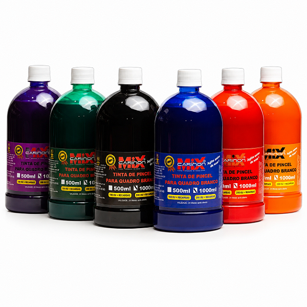 Tinta para Marcador de Quadro Branco 1 Litro Carinon Mix