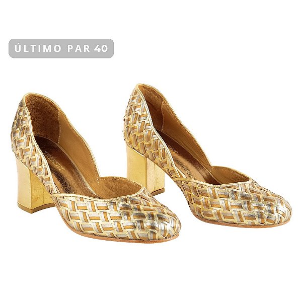 Sapato Nevada Tresse Metalizado