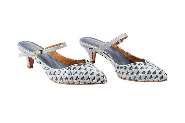 Scarpin Génova Cinza
