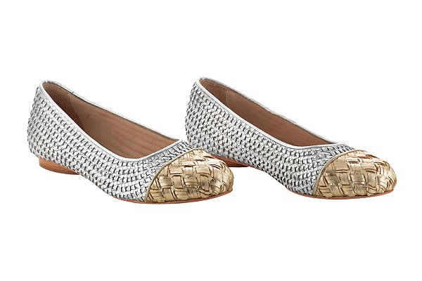 Sapatilha Phoenix  Prata e Dourado