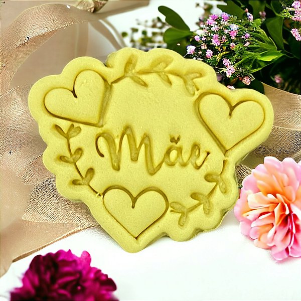 Cortador Marcador Dia das Mães Guirlanda Flor Coração