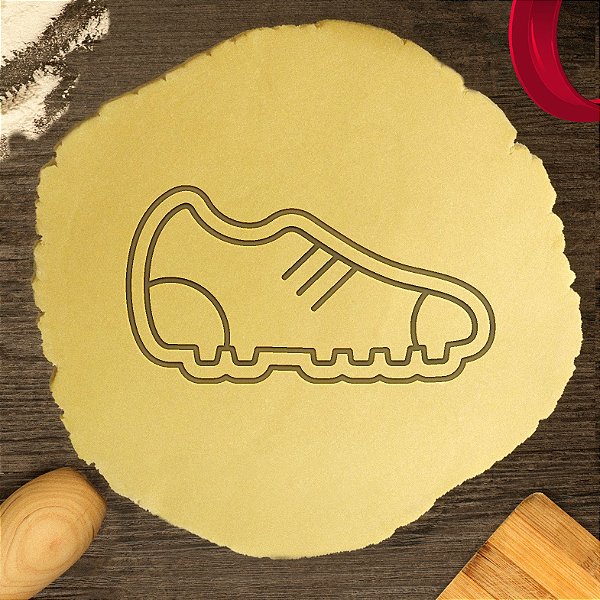 Cortador Carimbo Futebol Chuteira Campo Cravas Jogo