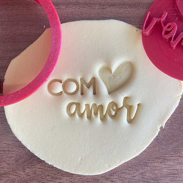 Cortador Marcador Com Amor Decorado Coração