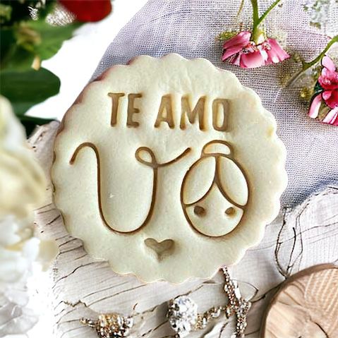 Cortador Marcador Dia dos Avós Te Amo Vovó Coração