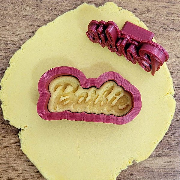 Cortador Marcador Barbie Cookie Fashion Logo