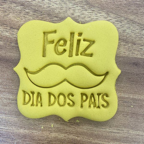 Cortador Marcador Feliz dia do Pais Bigode Papai