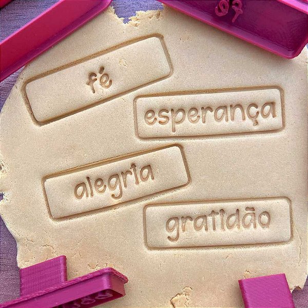 Kit 4 Modelos Ano Novo Esperança Gratidão Alegria Fé