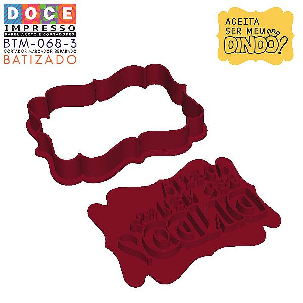 Cortador Batizado Aceita Ser Meu Dindo com Coroa