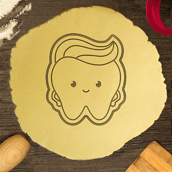 Cortador Biscoito Dentinho com Topete