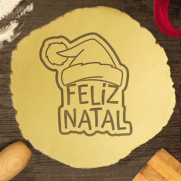 Cortador Biscoito Feliz Natal com Gorro
