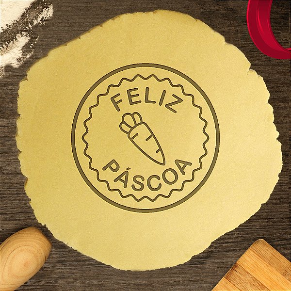 Cortador Biscoito Cenourinha Feliz Páscoa