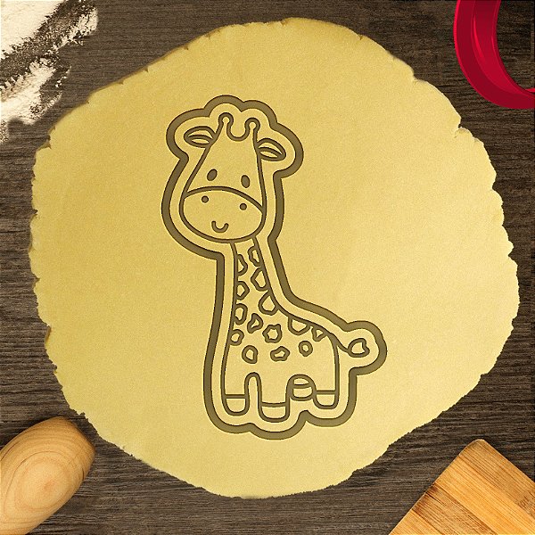 Cortador Biscoito Safari Girafinha Fofinha