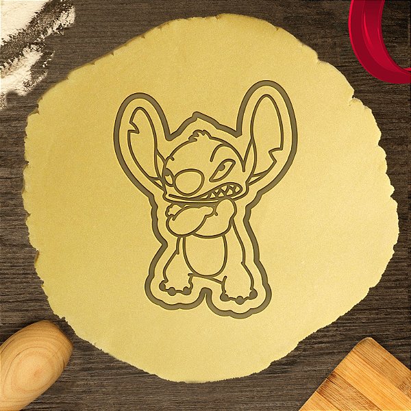 Cortador Biscoito Lilo Stitch Bravo Braços Cruzados