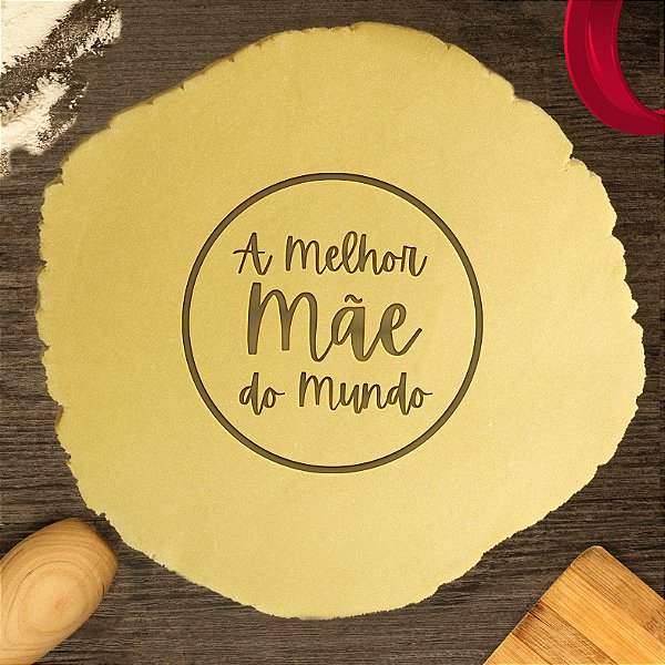 Cortador Biscoito Melhor Mãe dos Mundo Dia das Mães