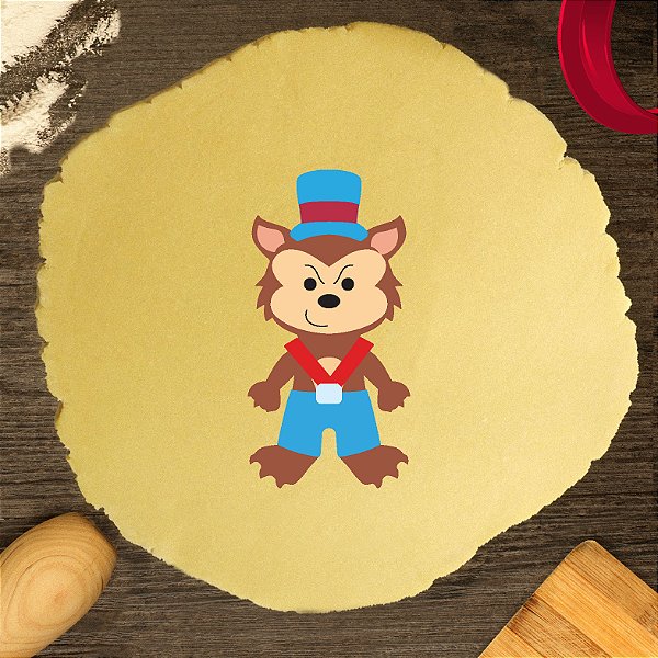 Cortador Modular Lobo em Pé Chapéuzinho Vermelho