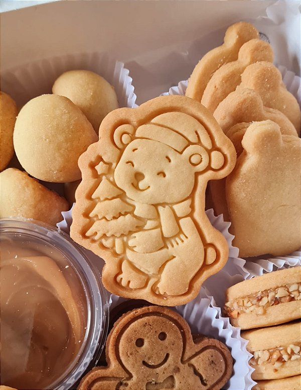 Cortador Biscoito Natal Ursinho com Cachecol Cute