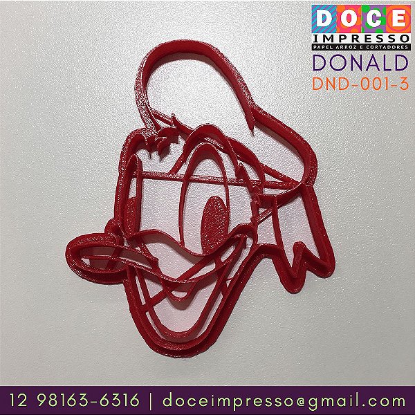 Pato Donald - Cortador Marcador Separado - Cabeça