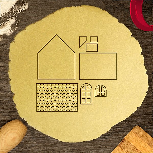 Cortador Biscoito Modular Casa de Natal