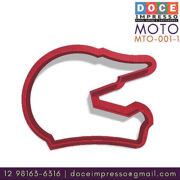 Moto - Cortador Contorno - Capacete Motocross