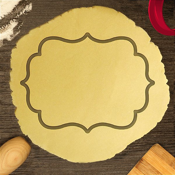 Cortador Moldura Placa Pasta Biscoito Clássico Retrô Vintage Antigo