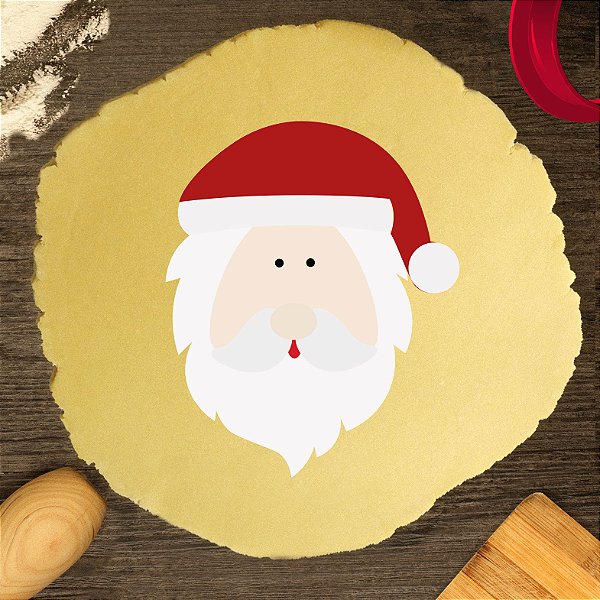 Cortador Pasta Natal Papai Noel Fofura Barba Grande