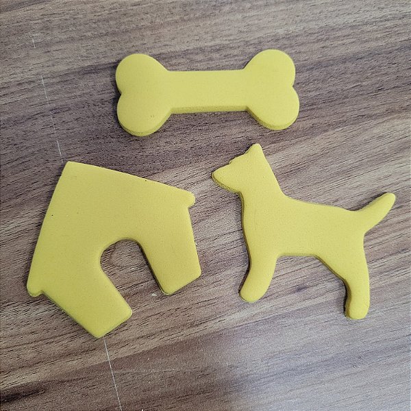 Kit 3 Cortadores Casinha Cachorro Osso Patrulha Pet