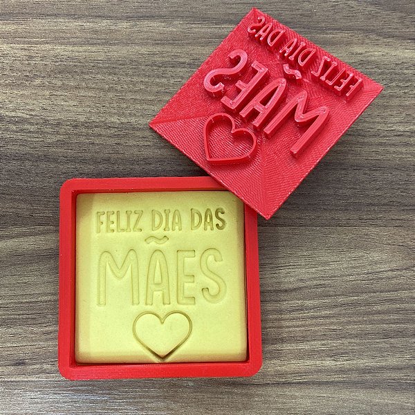Cortador Marcador Feliz Dia das Mães Coração Cute