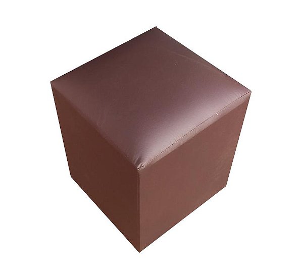 Puff Simples Mari 36cm - Marrom Corino