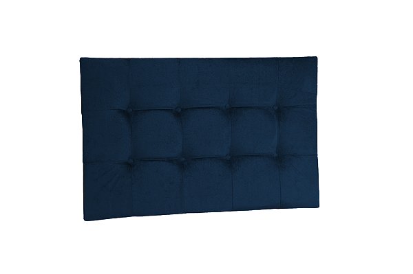 Cabeceira painel para cama box Solteiro 90 cm - Azul marinho