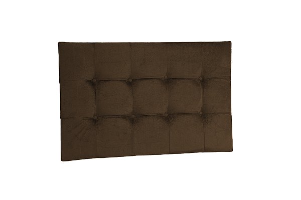 Cabeceira painel para cama box Solteiro 90cm - Marrom