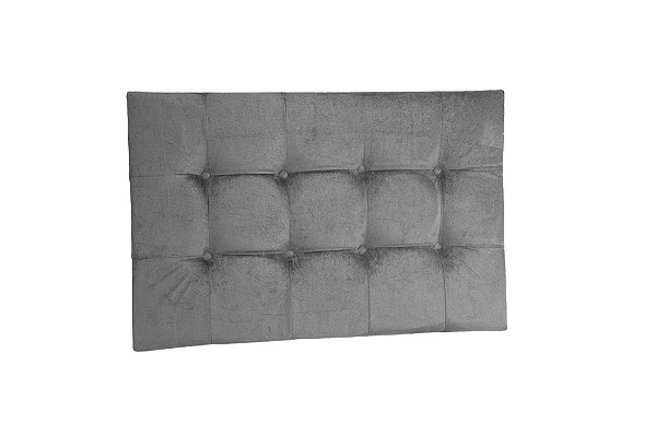 Cabeceira painel para cama box Solteiro 90cm - Cinza