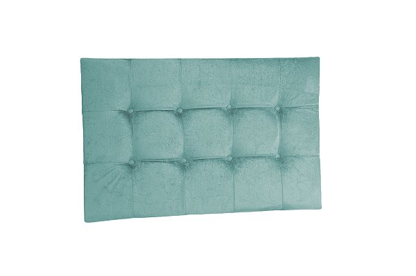 Cabeceira painel para cama box Solteiro 90cm - Azul Tiffany