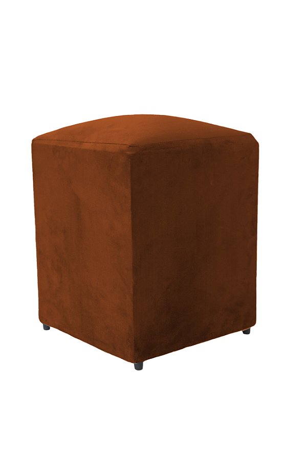 Puff Simples Mari 36cm - Terracota Suede