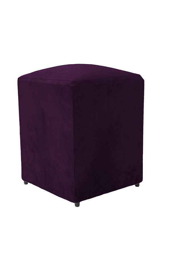 Puff Simples Mari 36cm - Roxo Suede