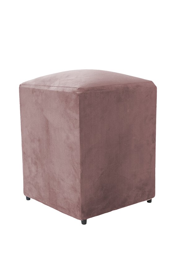 Puff Simples Mari 36cm - Rose Claro Suede