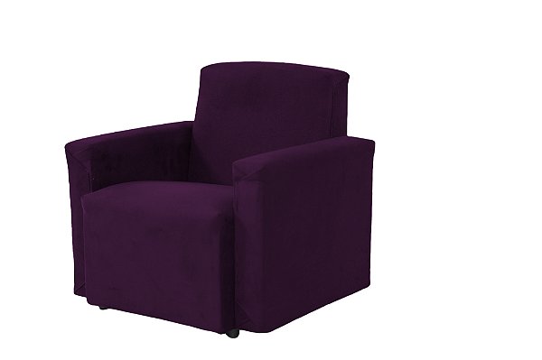 Mini Sofá Poltrona Infantil Estofado - Roxo Suede