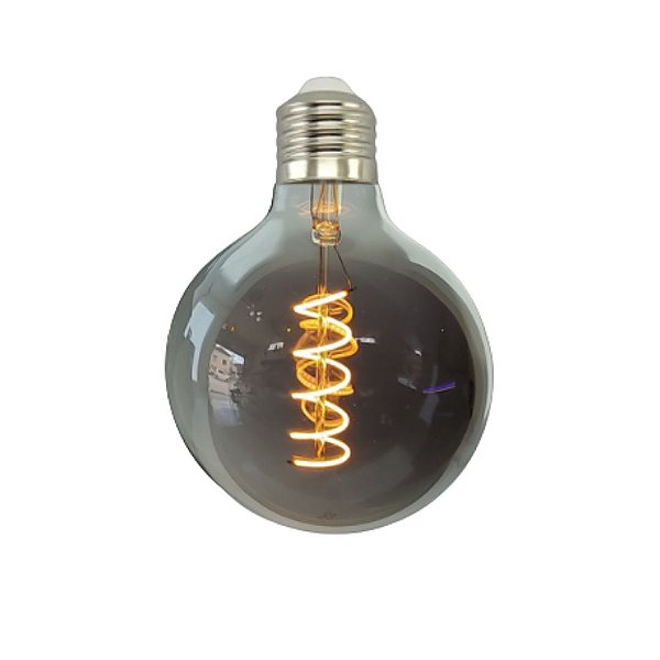 Lâmpada de Filamento Led Vintage Black Twist Globo 95