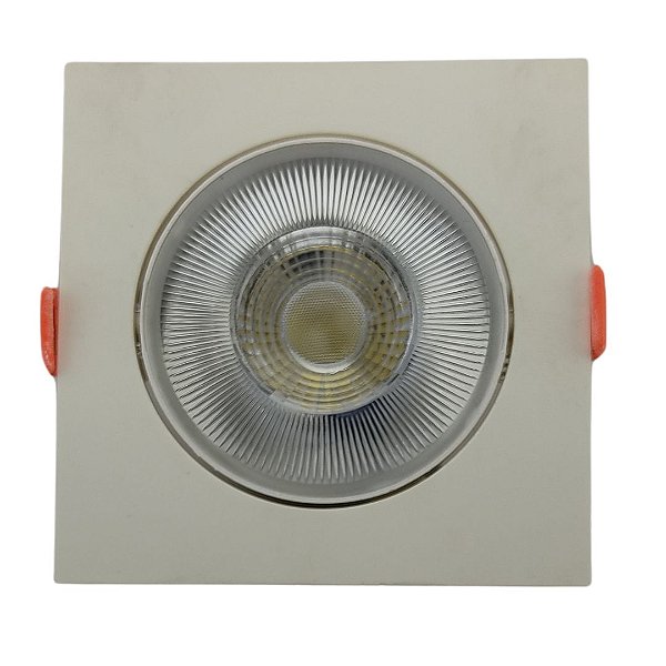 Spot Easy Led Quadrado Branco 3w Luz Branca Fria 6,5k
