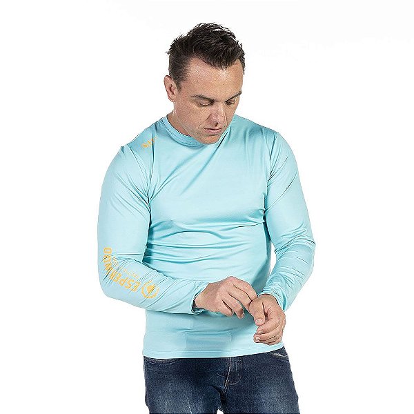 Blusa Uv Masculina Azul e Amarelo ETC the Range