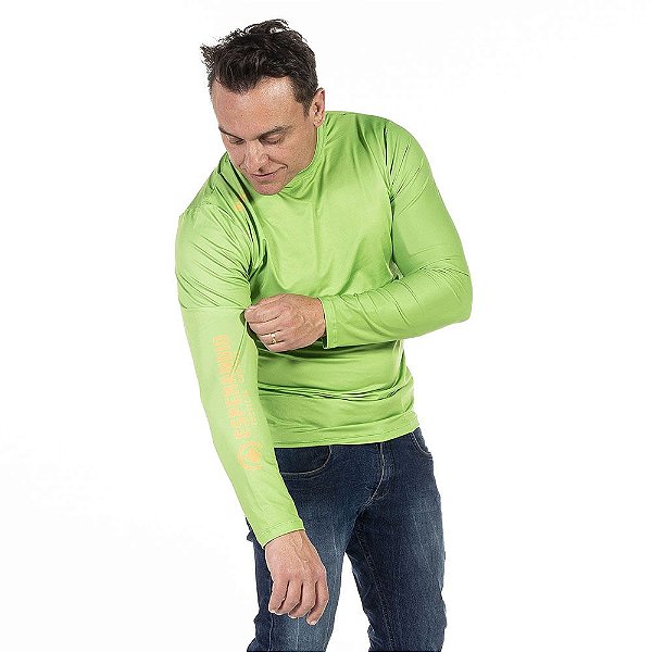 Blusa Uv Masculina Verde e Amarelo ETC the Range