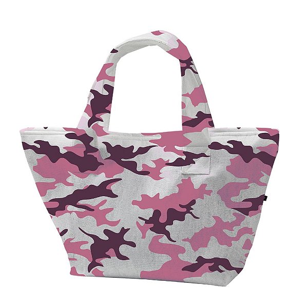 Bolsa Praia Camuflado Lilás