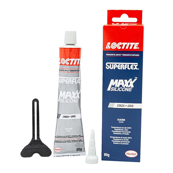 Junta Cola Silicone Cinza Superflex Alta Temperatura Motor