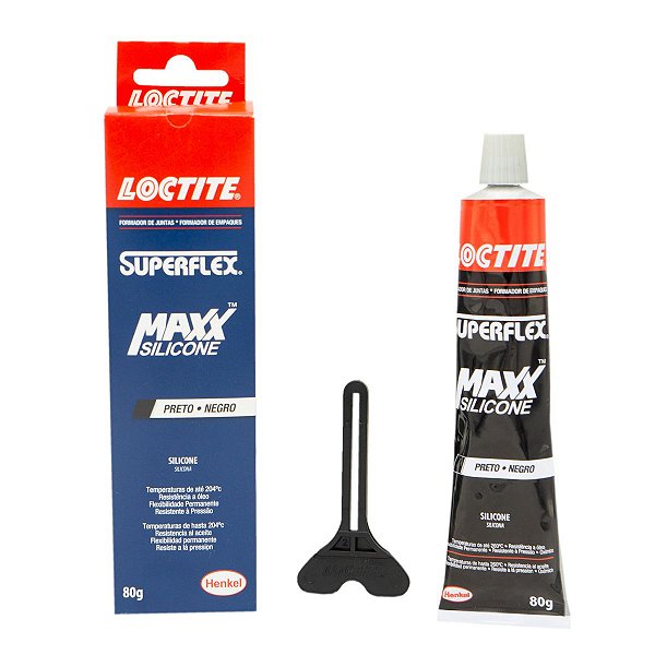 Junta Cola Silicone Preto Superflex Alta Temperatura Motor