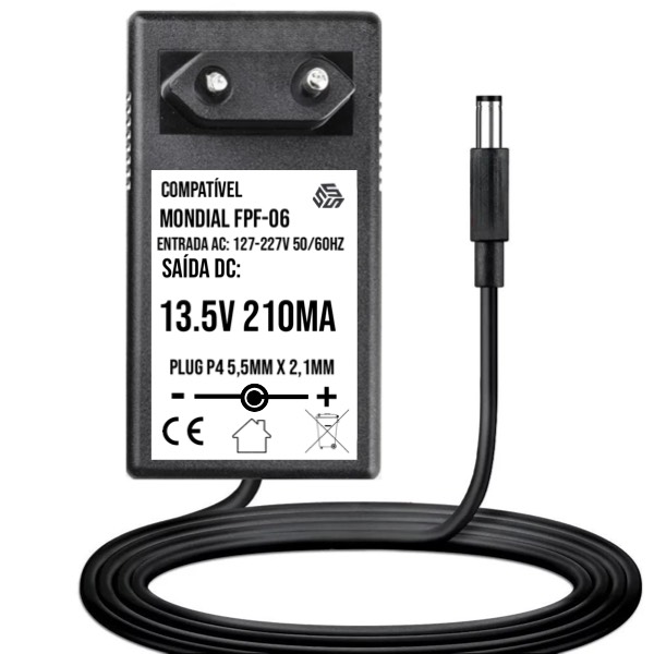 Carregador Para Parafusadeira Mondial Modelo Fpf-06 13.5v