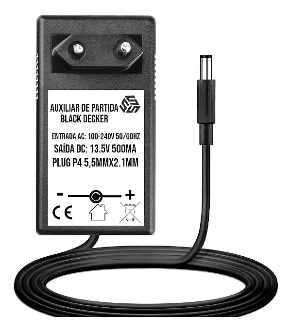 Fonte Carregador Auxiliar Partida Black Decker Js350-js500s