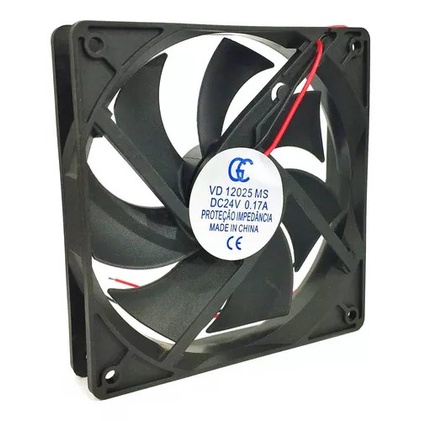 Micro Ventilador Cooler Ventoinha 120x120x25mm 12x12CM 12V